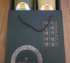 [싱싱농원]선물용 3호 ★꿀 1kg, 화분600g★